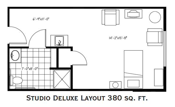 Studio Deluxe Layout